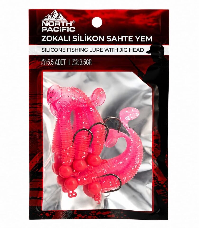 NORTH JİGHEAD SİLİKON SET 3.5 GR 5 Lİ PK PİNK