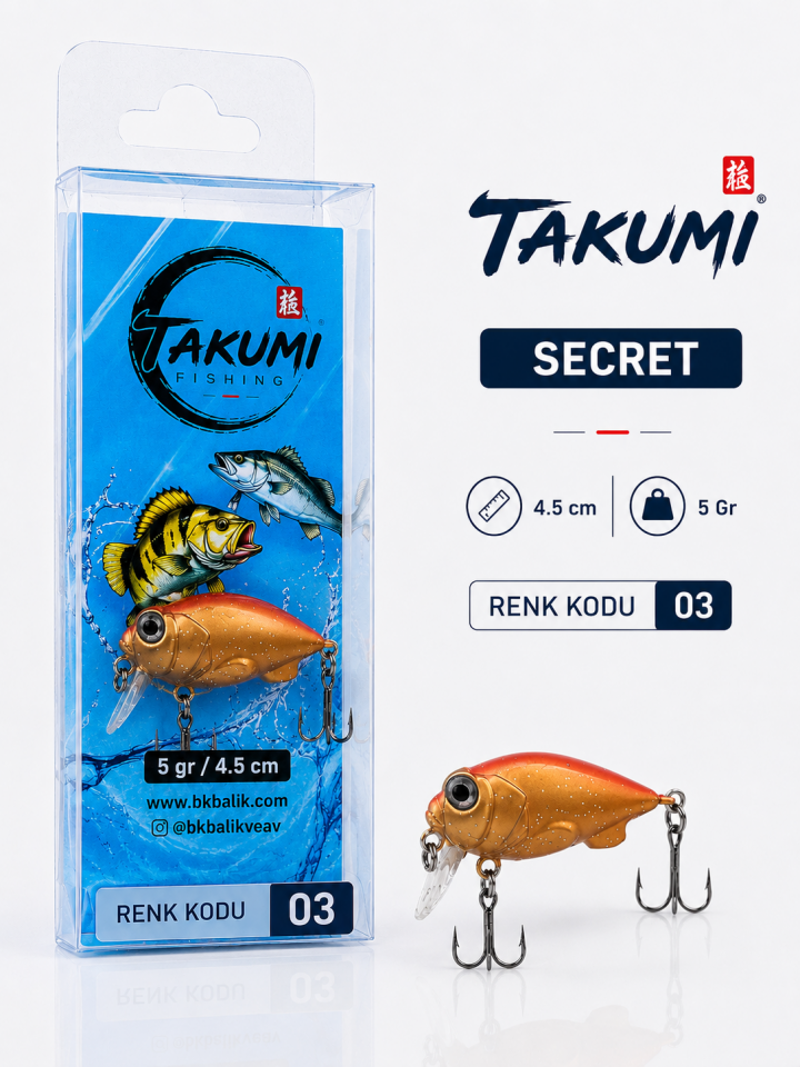 TAKUMİ SECRET 4.5 CM 5 GR COLOR : GOLD