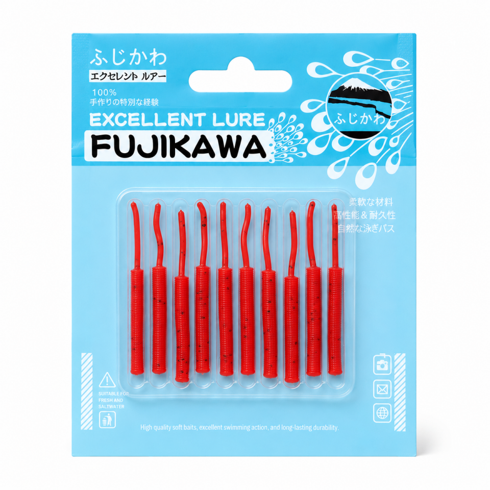 SİLİKON LRF 4.5 CM 10 LU PAKET RED