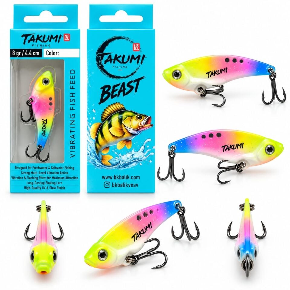 TAKUMİ BEAST VİBRASYON 4.4 CM 8 GR COLOR : 06