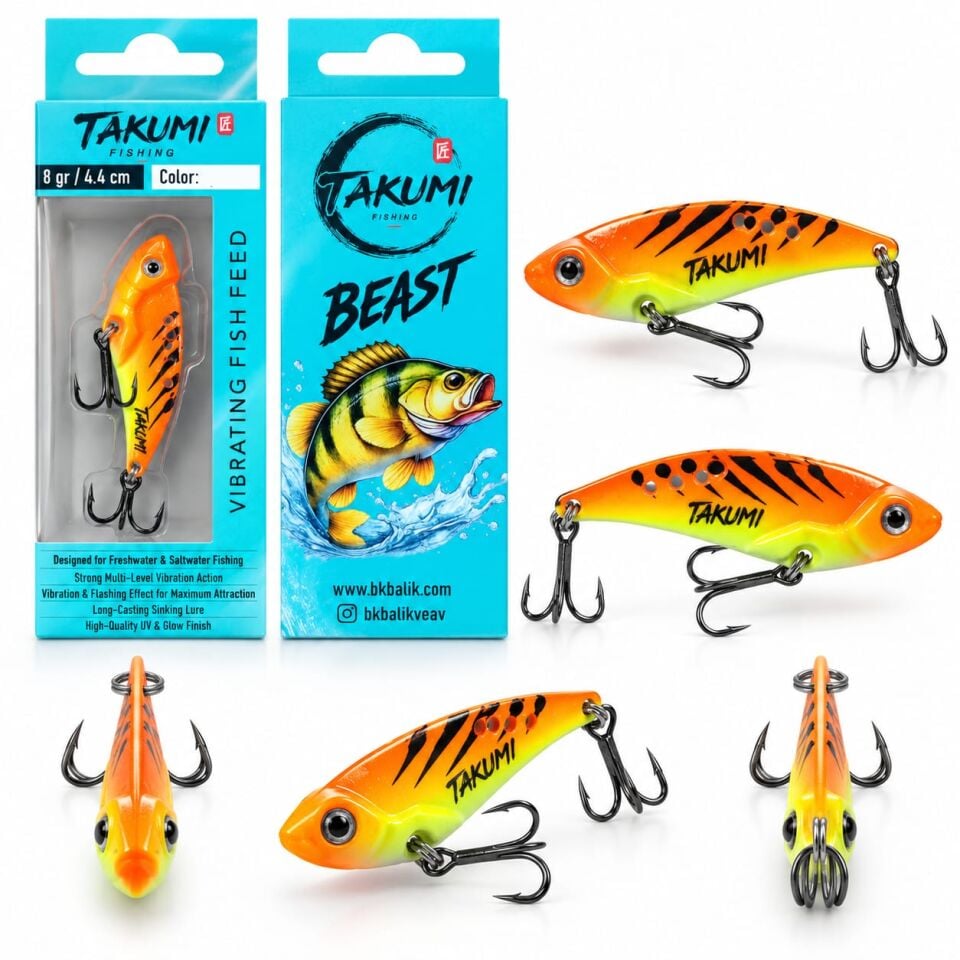 TAKUMİ BEAST VİBRASYON 4.4 CM 8 GR COLOR : 07