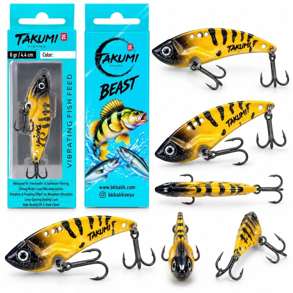 TAKUMİ BEAST VİBRASYON 4.4 CM 8 GR COLOR : 12