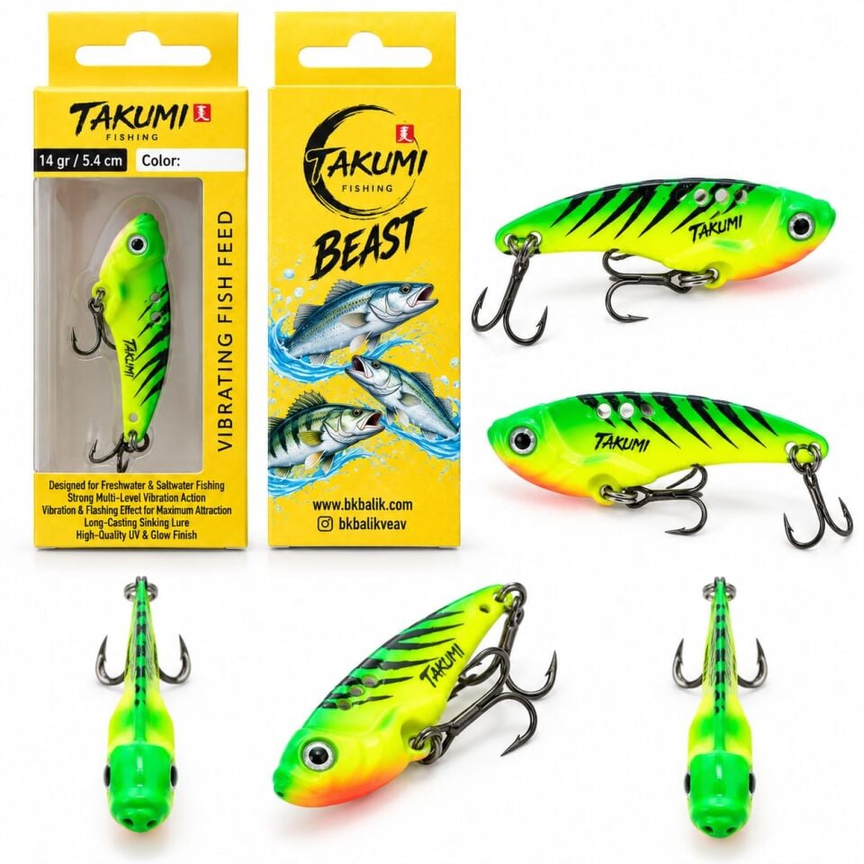 TAKUMİ BEAST VİBRASYON 5.4 CM 14 GR COLOR : 01