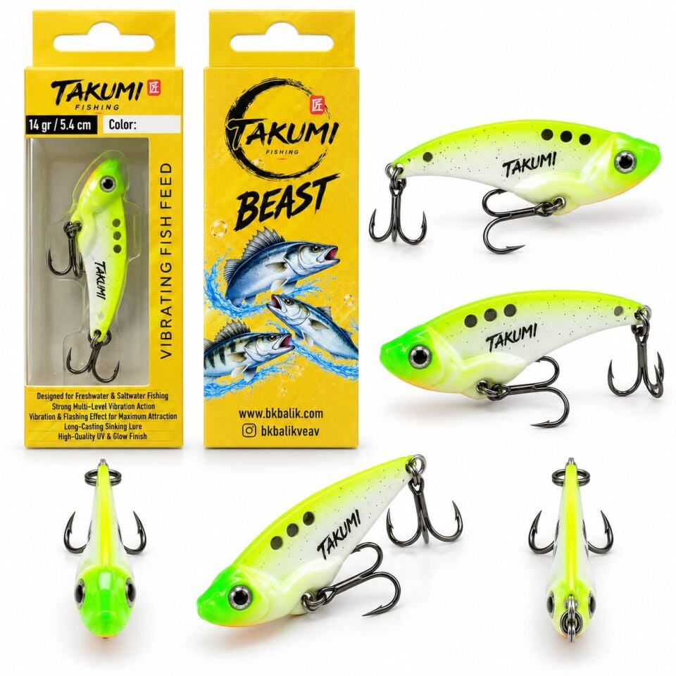 TAKUMİ BEAST VİBRASYON 5.4 CM 14 GR COLOR : 04