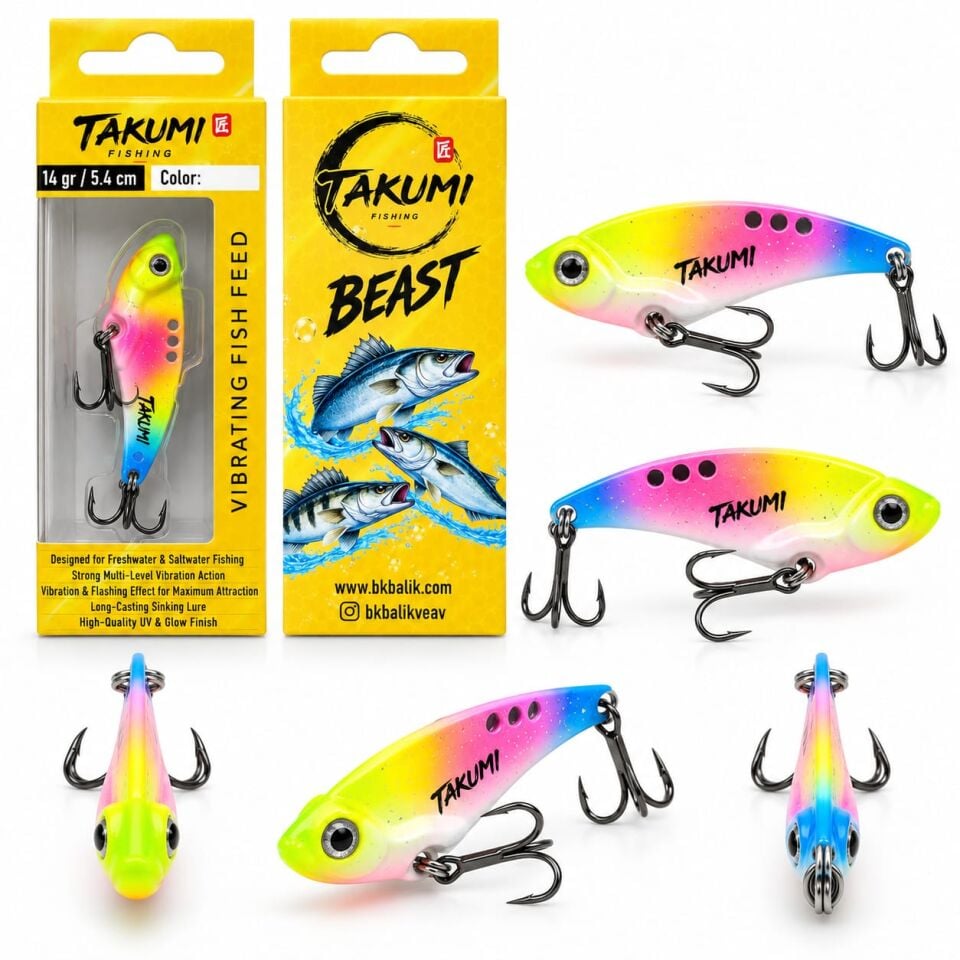TAKUMİ BEAST VİBRASYON 5.4 CM 14 GR COLOR : 06