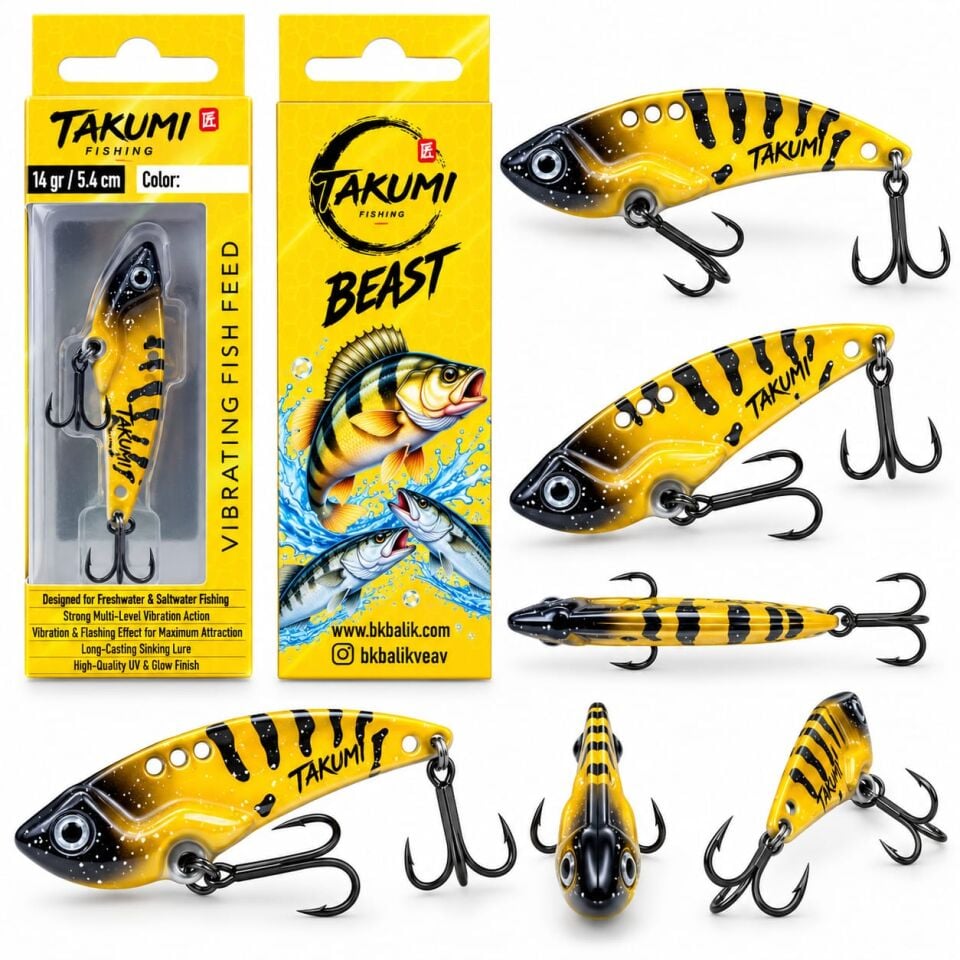 TAKUMİ BEAST VİBRASYON 5.4 CM 14 GR COLOR : 12